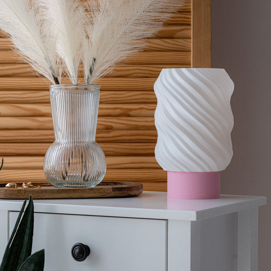 Wave Table Lamp pink